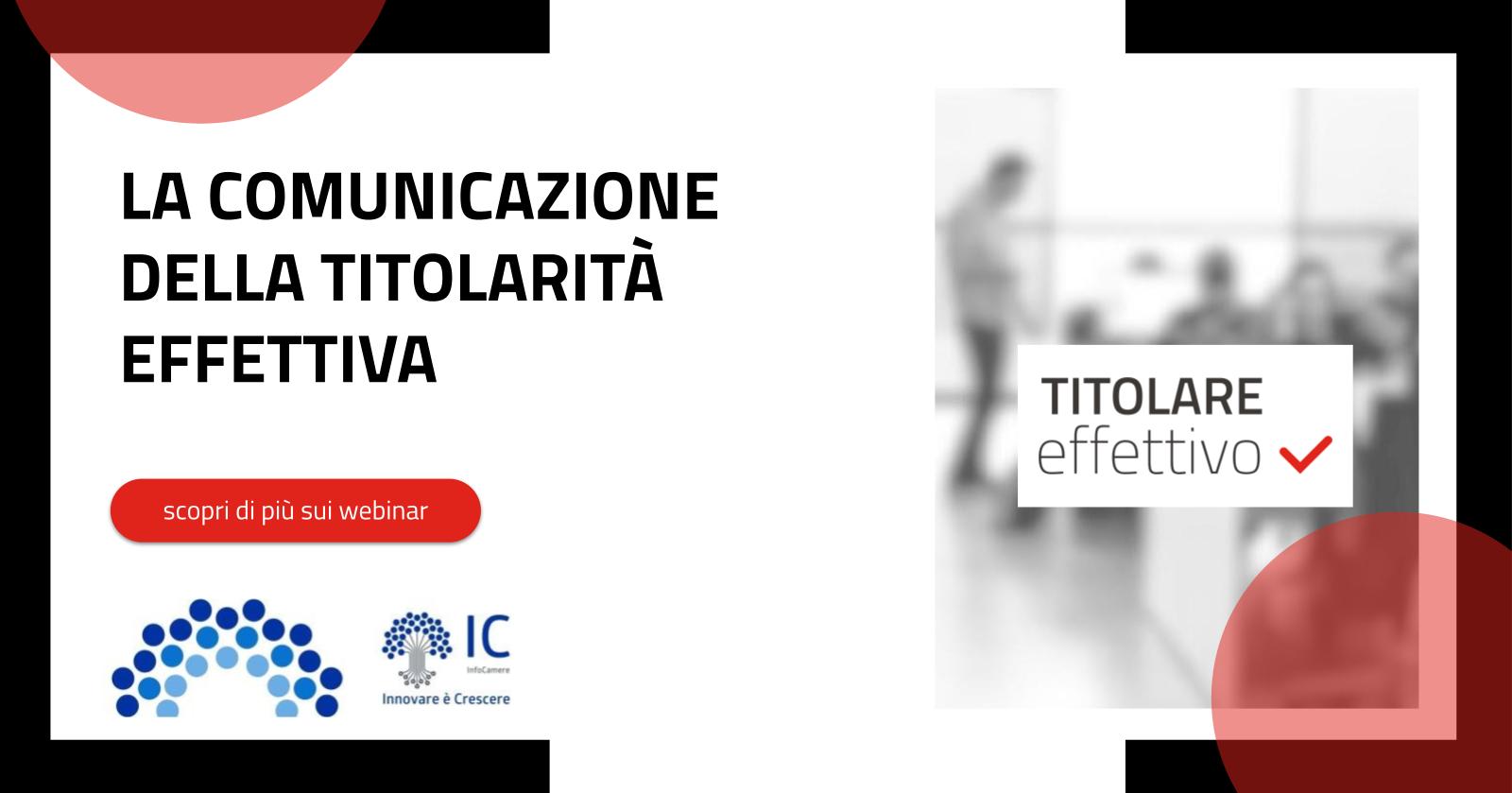 Webinar su DIRE, Ambiente unico di compilazione pratiche: la comunicazione della titolarità effettiva